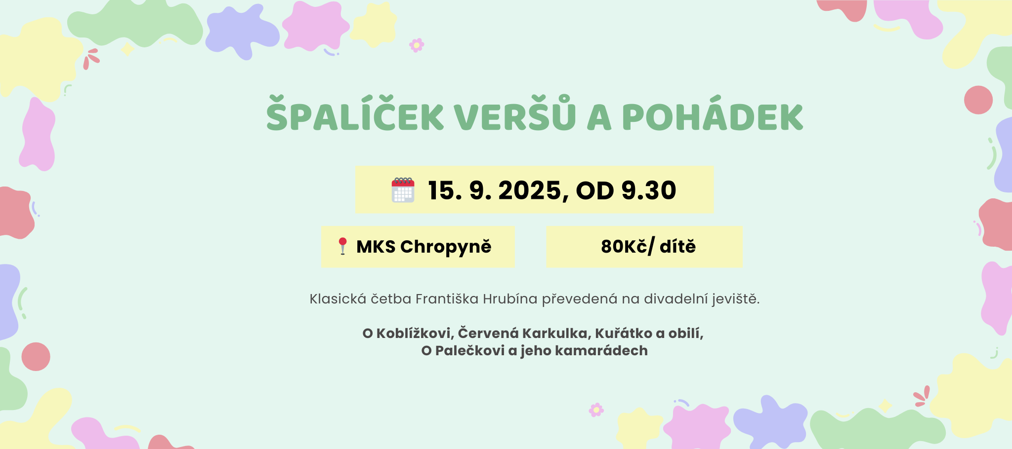 Divadlo v MKS – Špalíček veršů a pohádek