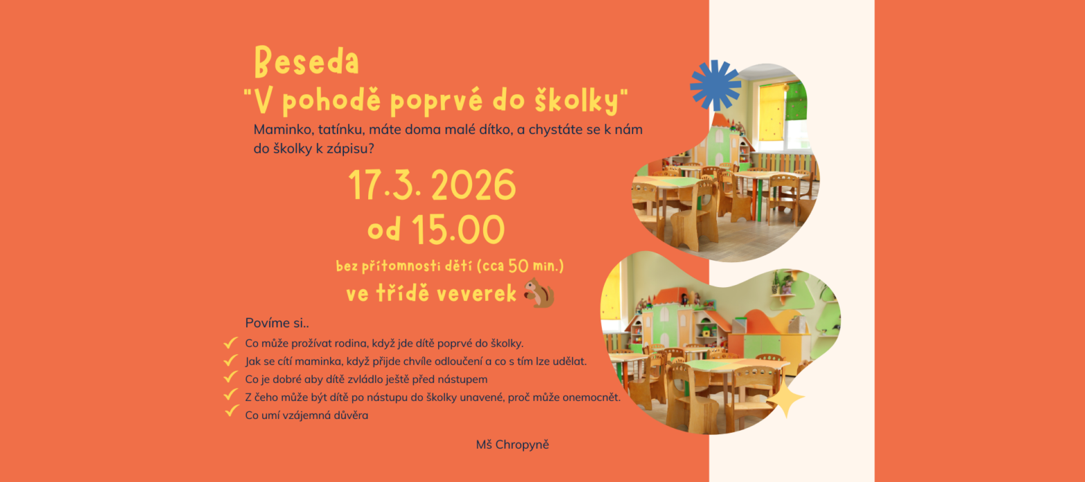 “ V pohodě do školky“ ☀️ 17.3.2026
